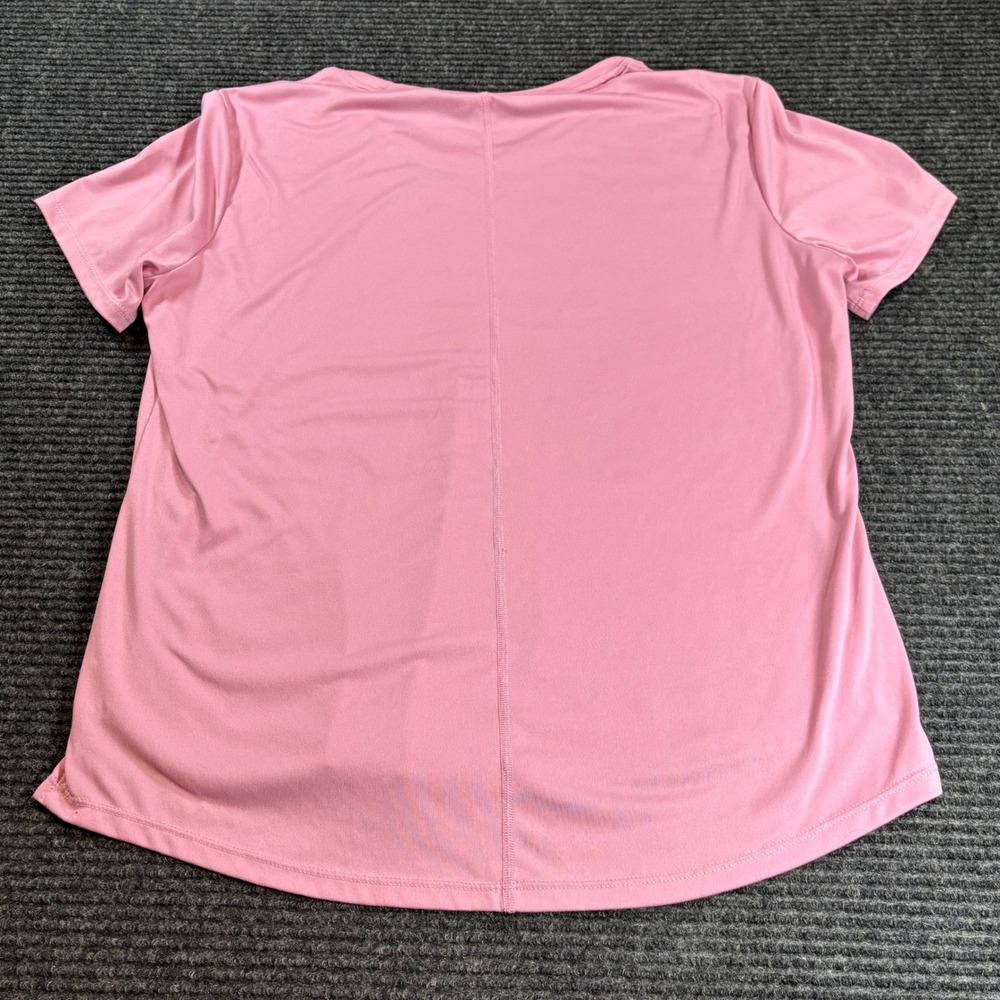 Nike One Dri-FIT Womens Pink Short Sleeve Training Top Size M DD0638-665 - Picture 2 of 5